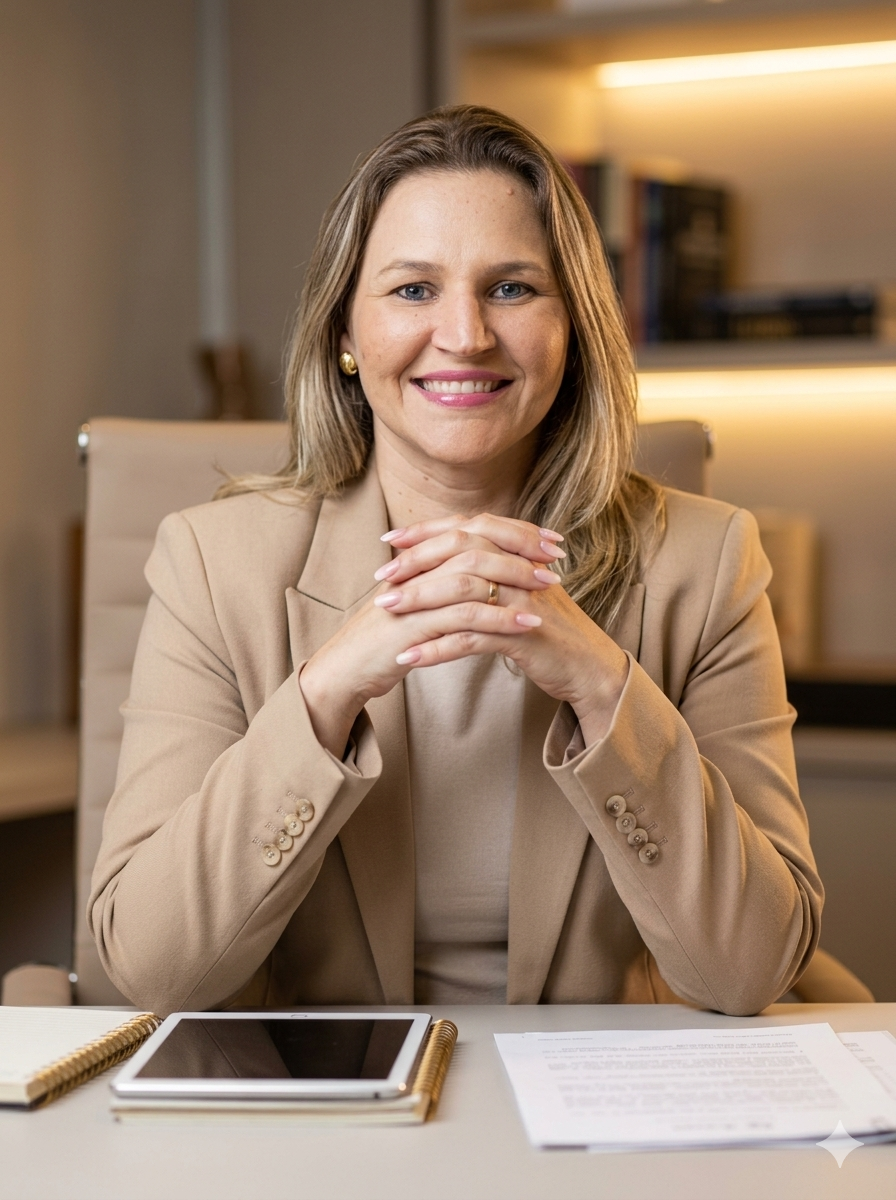 Michele Czaplinsky em seu escritório